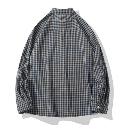ポイントロゴ　グラフチェック　シャツ　N1251