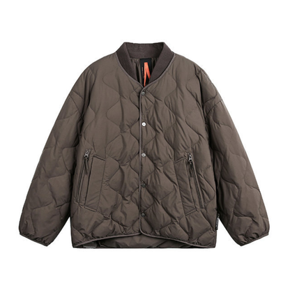 ホワイトダウン　リブカラージャケット　N962