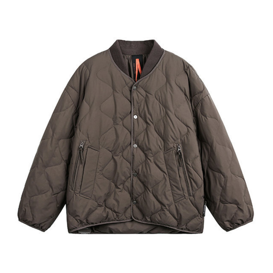 ホワイトダウン　リブカラージャケット　N962