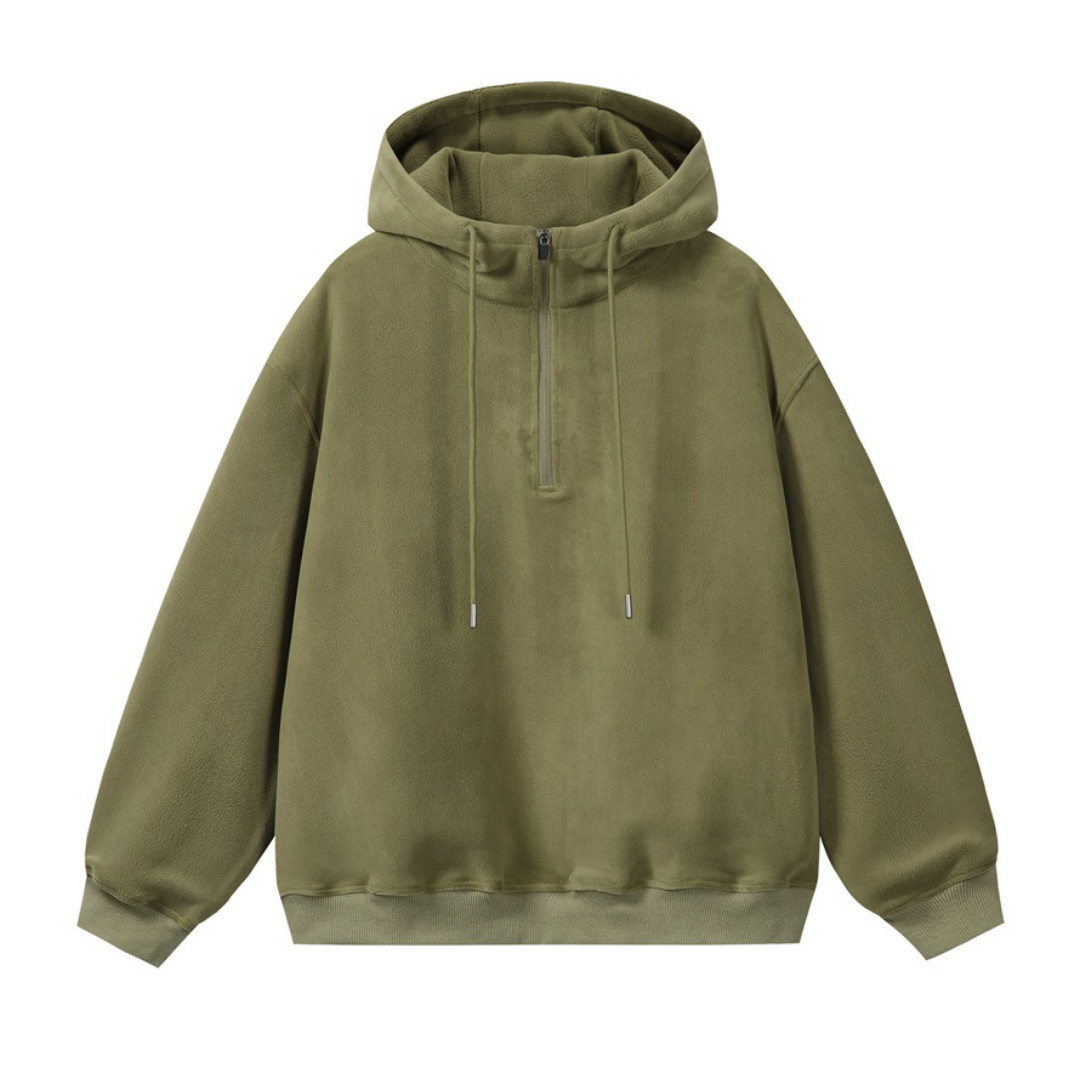 フリース　ハーフジップ　パーカー　N941