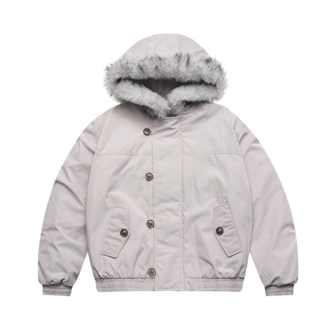 カモフラージュ　ファーフード　ジャケット　N943