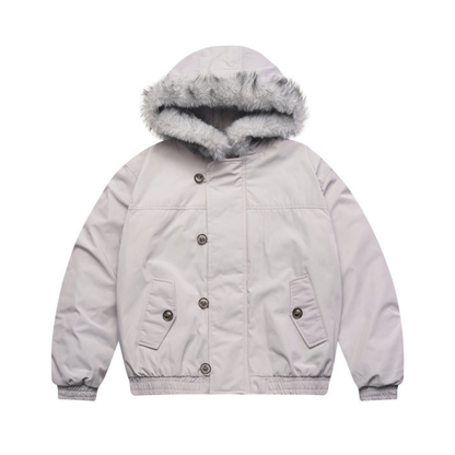 カモフラージュ　ファーフード　ジャケット　N943