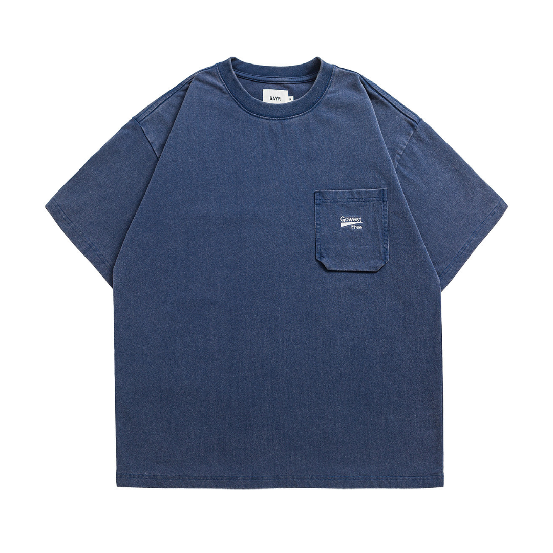 【Gowest Free】ポケット刺繍　Tシャツ　N1625