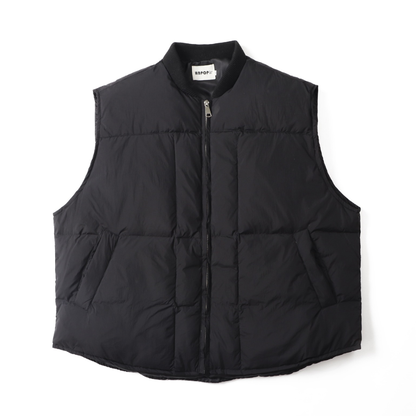 ホワイトダックダウン　リブカラーベスト　N960