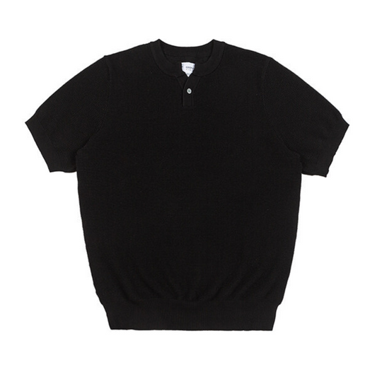ワンボタンヘンリー　ワッフル　Tシャツ　N501