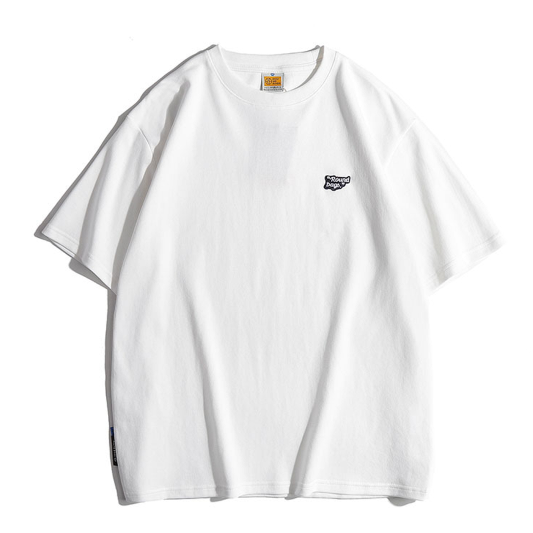 【ROUND BAGS】ワンポイント　クイックドライ　Tシャツ　N1413 ホワイト