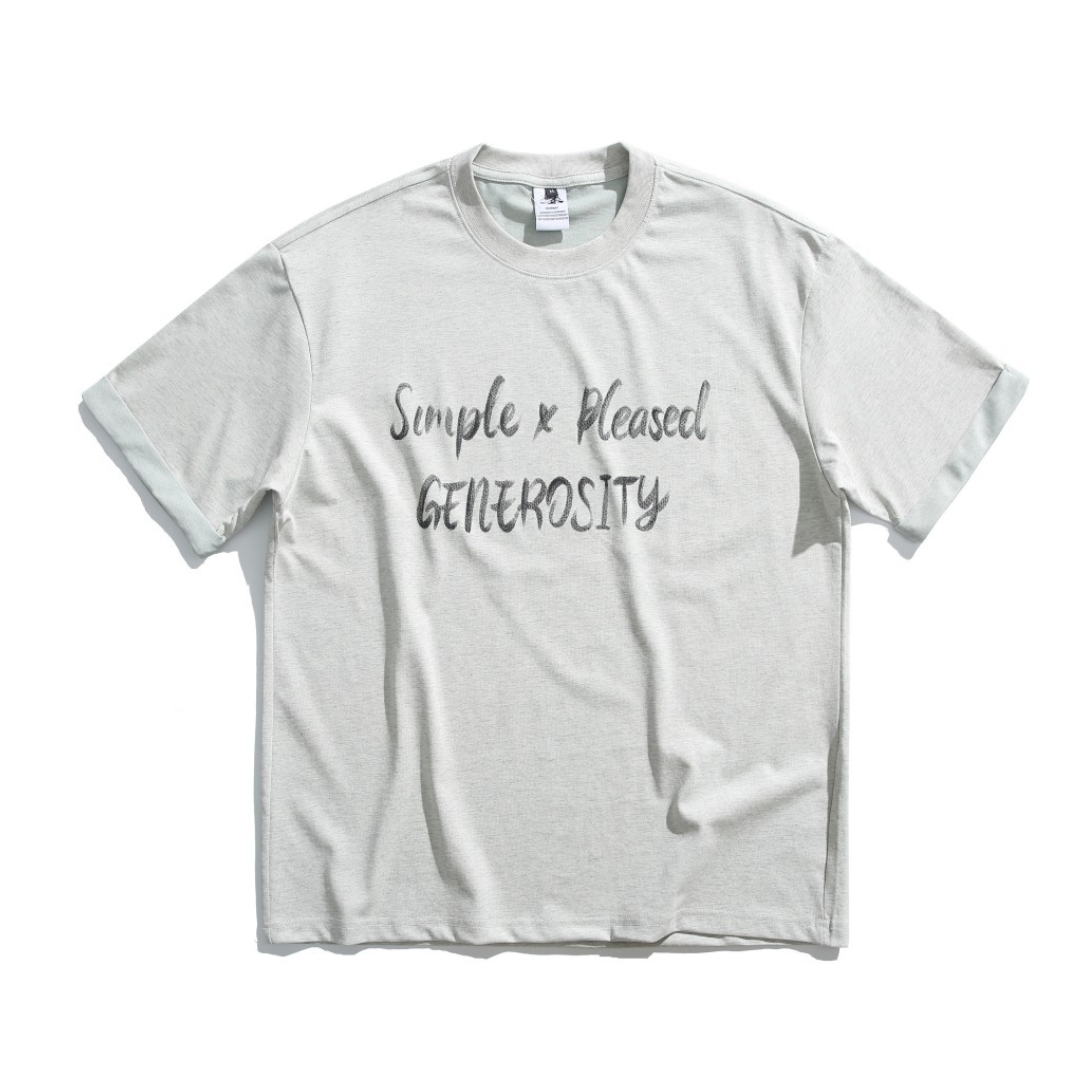 【GENEROSITY】メッセージ　Tシャツ　N1608