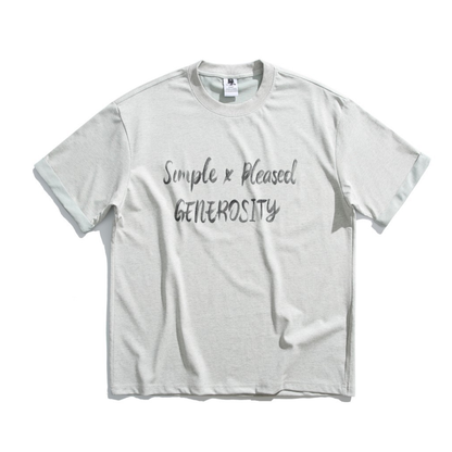 【GENEROSITY】メッセージ　Tシャツ　N1608