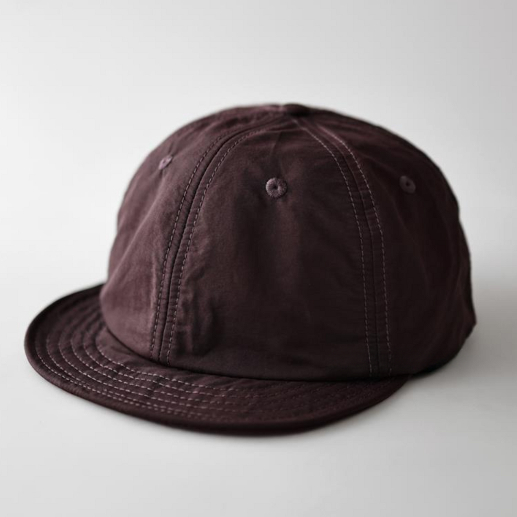 バックロゴ ６パネル キャップ N595 ダークレッド