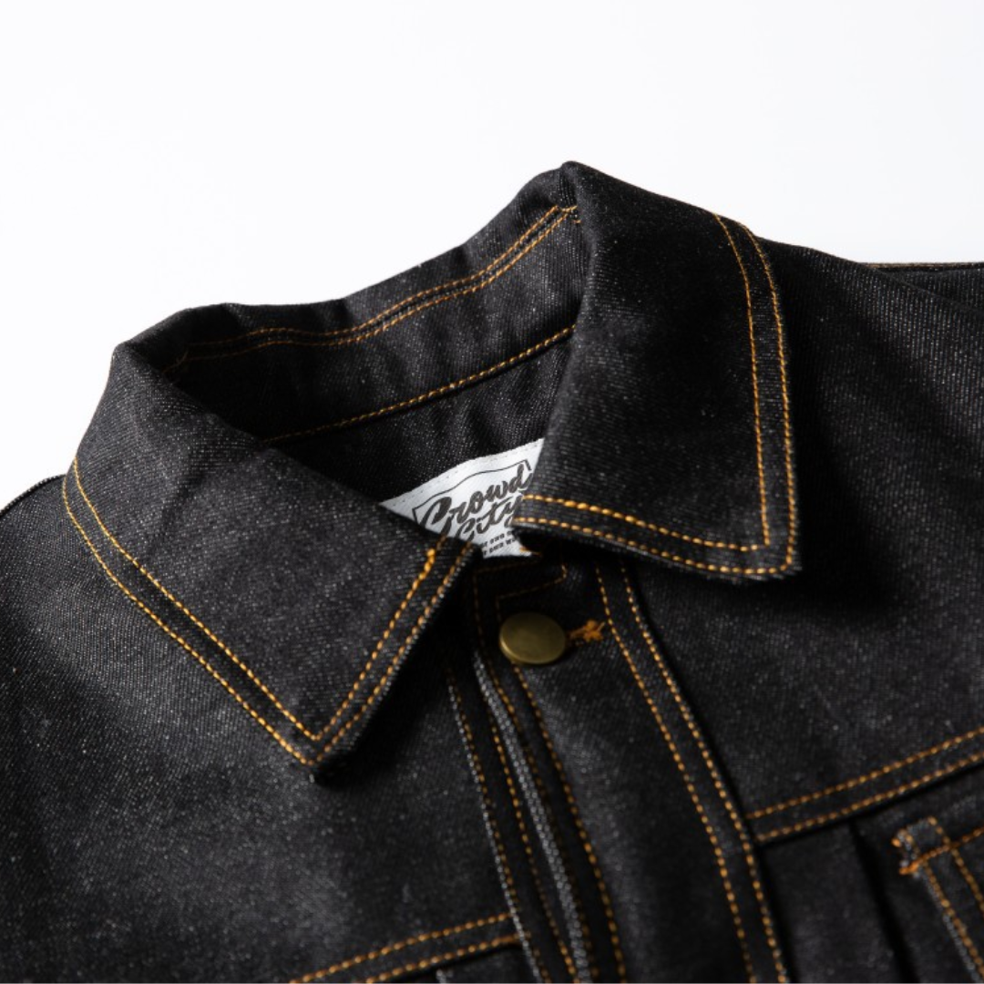 Faux layered wool polo collar knit N748