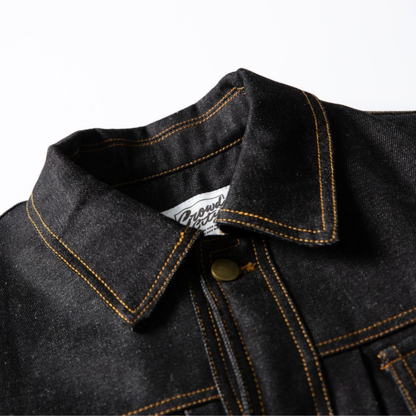 Faux layered wool polo collar knit N748