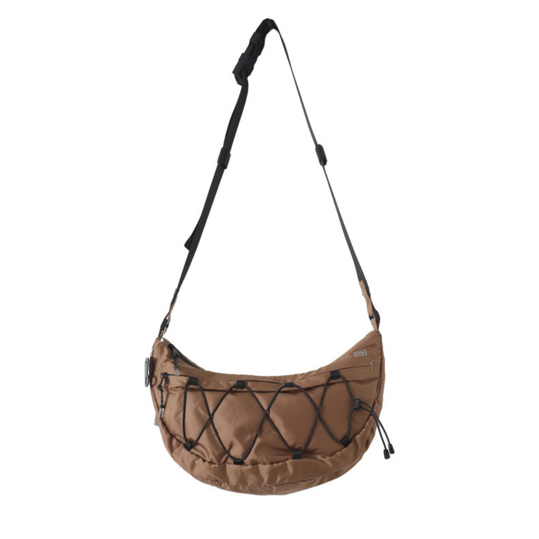 Ripstop Drawcord Shoulder Bag N531 Light Brown