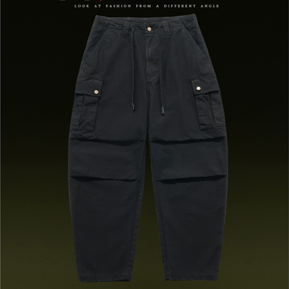 【Y.M.ORIGINAL】コットンポリエステル　マルチタック　カーゴパンツ　N972