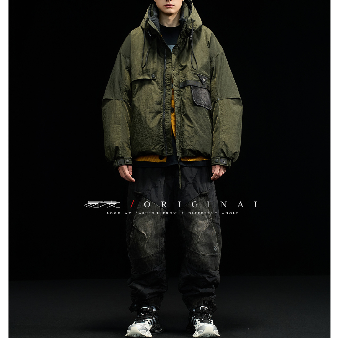 [YMORIGINAL] White Duck Down Washer PE Hooded Jacket N850
