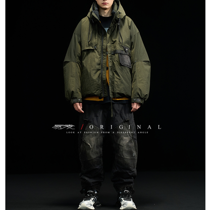 [YMORIGINAL] White Duck Down Washer PE Hooded Jacket N850