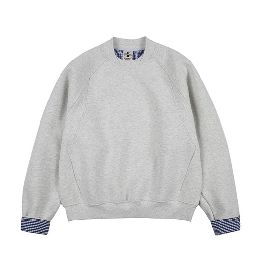 ロールアップチェック　スウェットシャツ　N1331