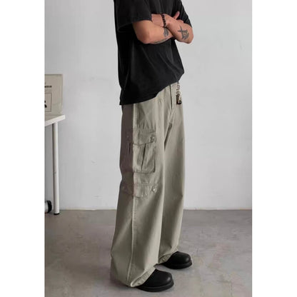 ワイドストレート　カーゴパンツ　C251