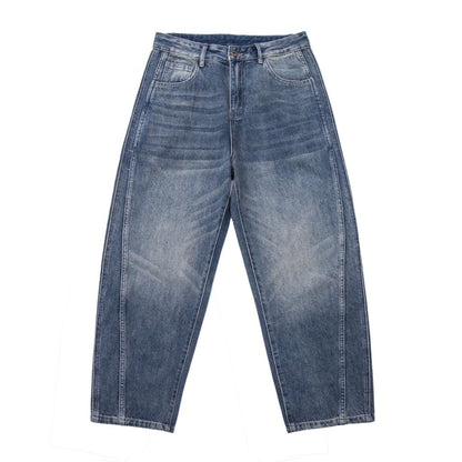Vintageウォッシュ　デニム　ワイドパンツ　C196