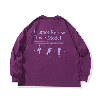 Cannot Refuse プリント　ロングスリーブ　Tシャツ　C273
