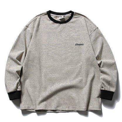 ミジンボーダー　ワンポイントロゴTシャツ　B524