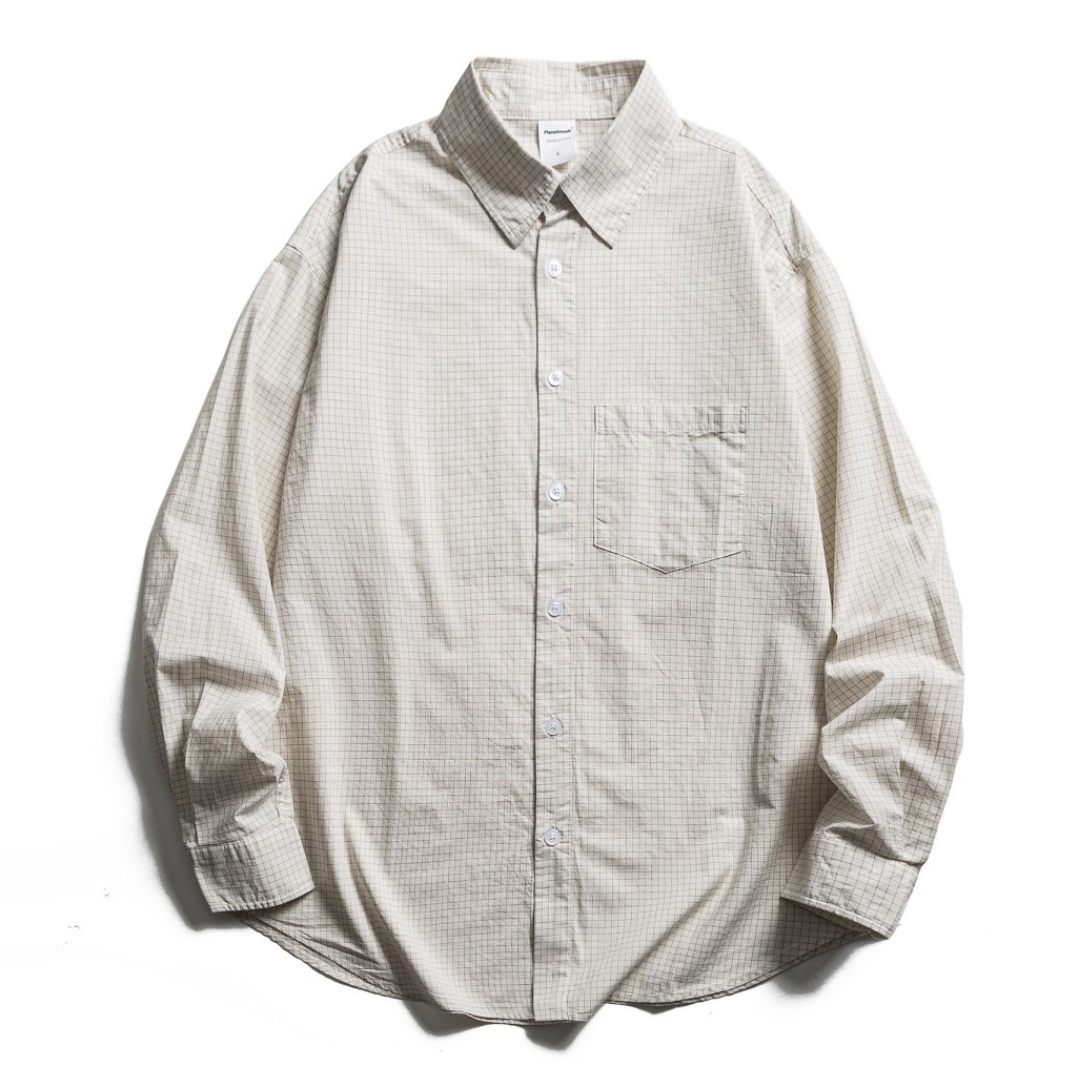 マイクロパターン　レギュラーシャツ　N1276