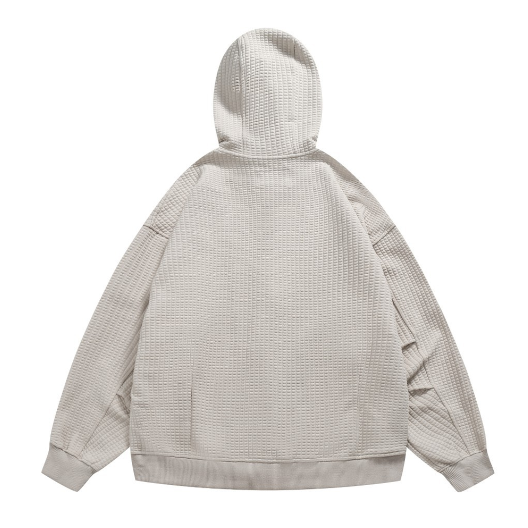 ワッフル　フードジャケット　N1042