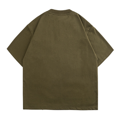 ミニマルロゴ　フロント切り替え　Tシャツ　N407