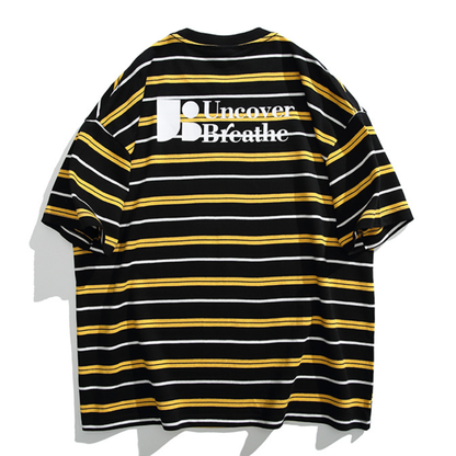バックロゴ　マルチボーダー　Tシャツ　N1402