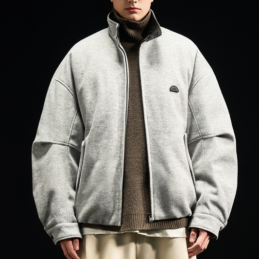 [YMORIGINAL] White Duck Down Woolly PE Stand Jacket N851