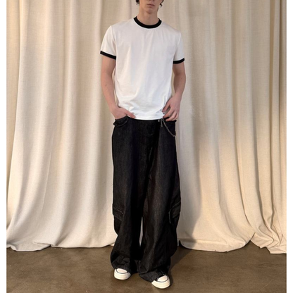 ドライコットン　リンガーTシャツ　N1504