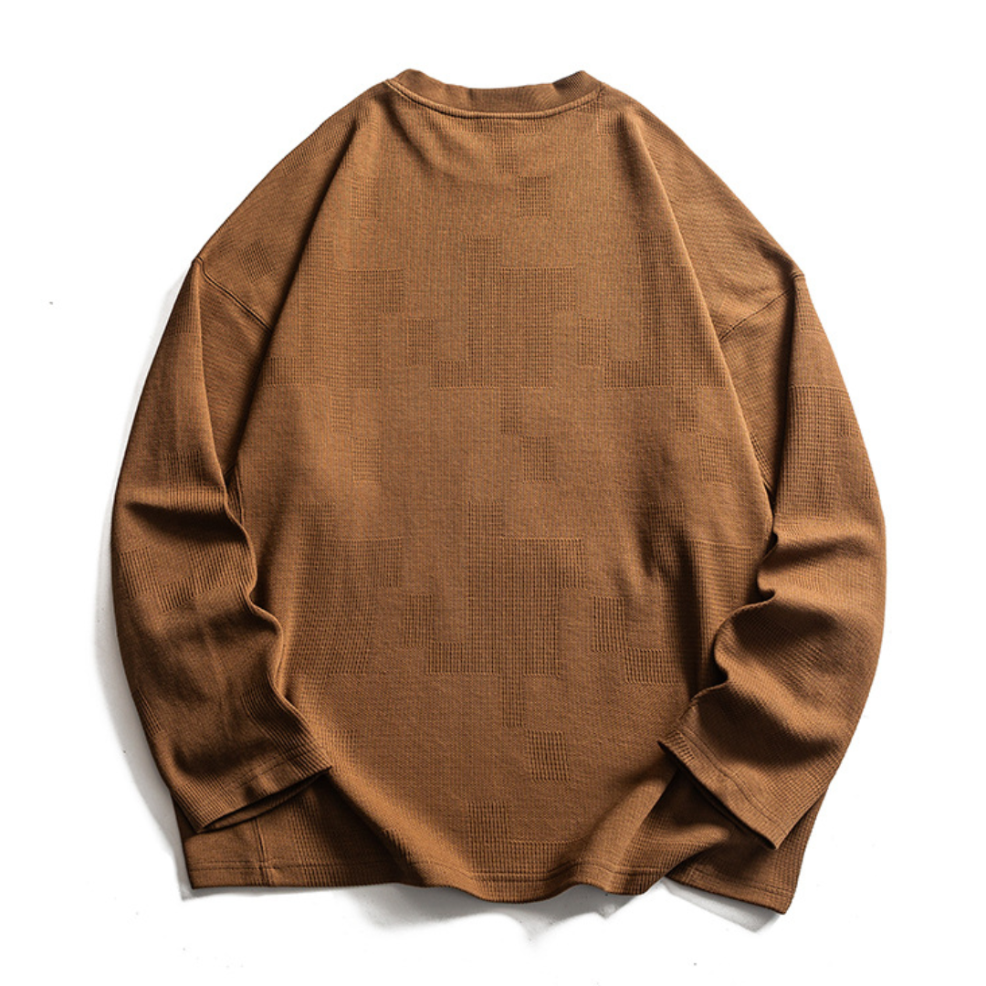 ストレッチカノコ　ランダムパタン　長袖Tシャツ　N1664
