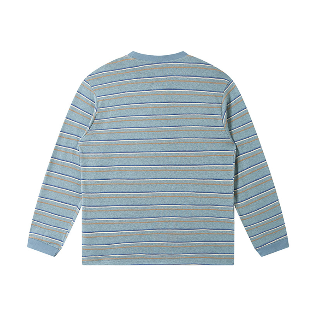 コットンポリ　マルチボーダー　長袖Tシャツ　N1683