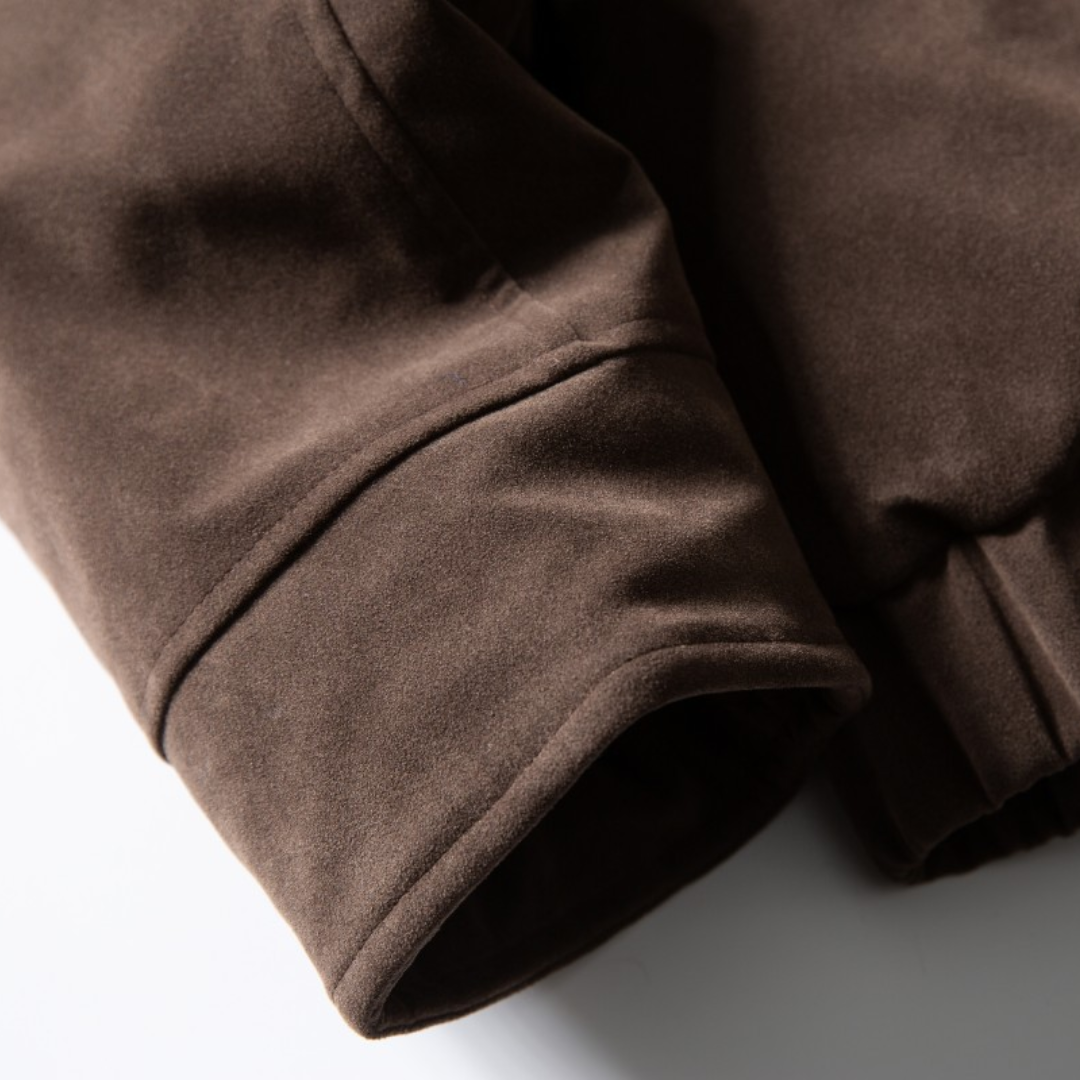 Faux layered wool polo collar knit N748