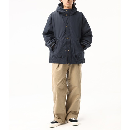 ホワイトダウン　スナップボタン　フードジャケット　N1022