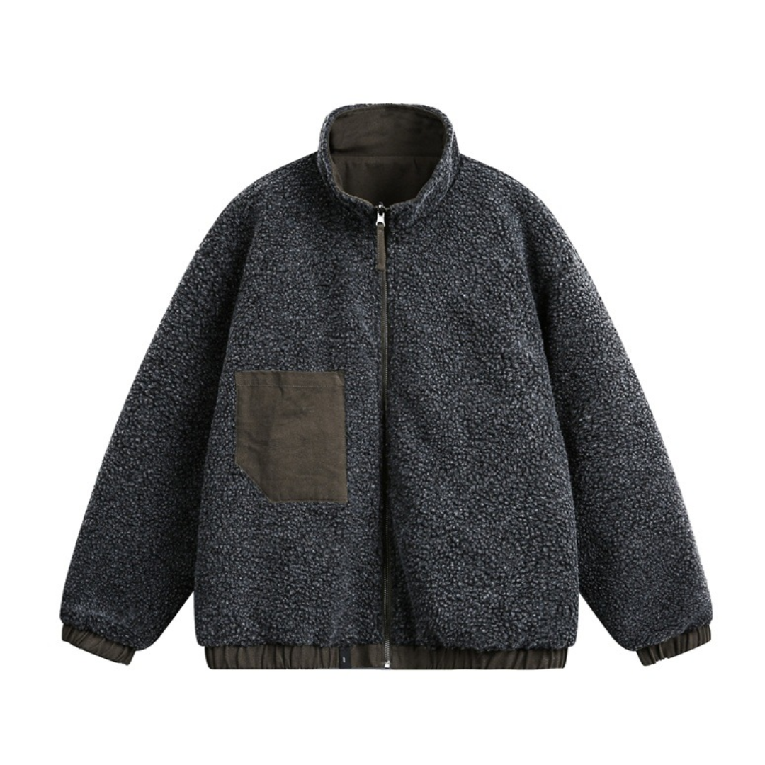 リバーシブル　ボアフリース　ジャケット　N1029