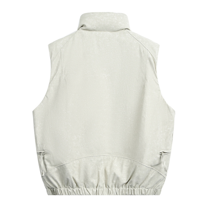 Faux layered wool polo collar knit N748