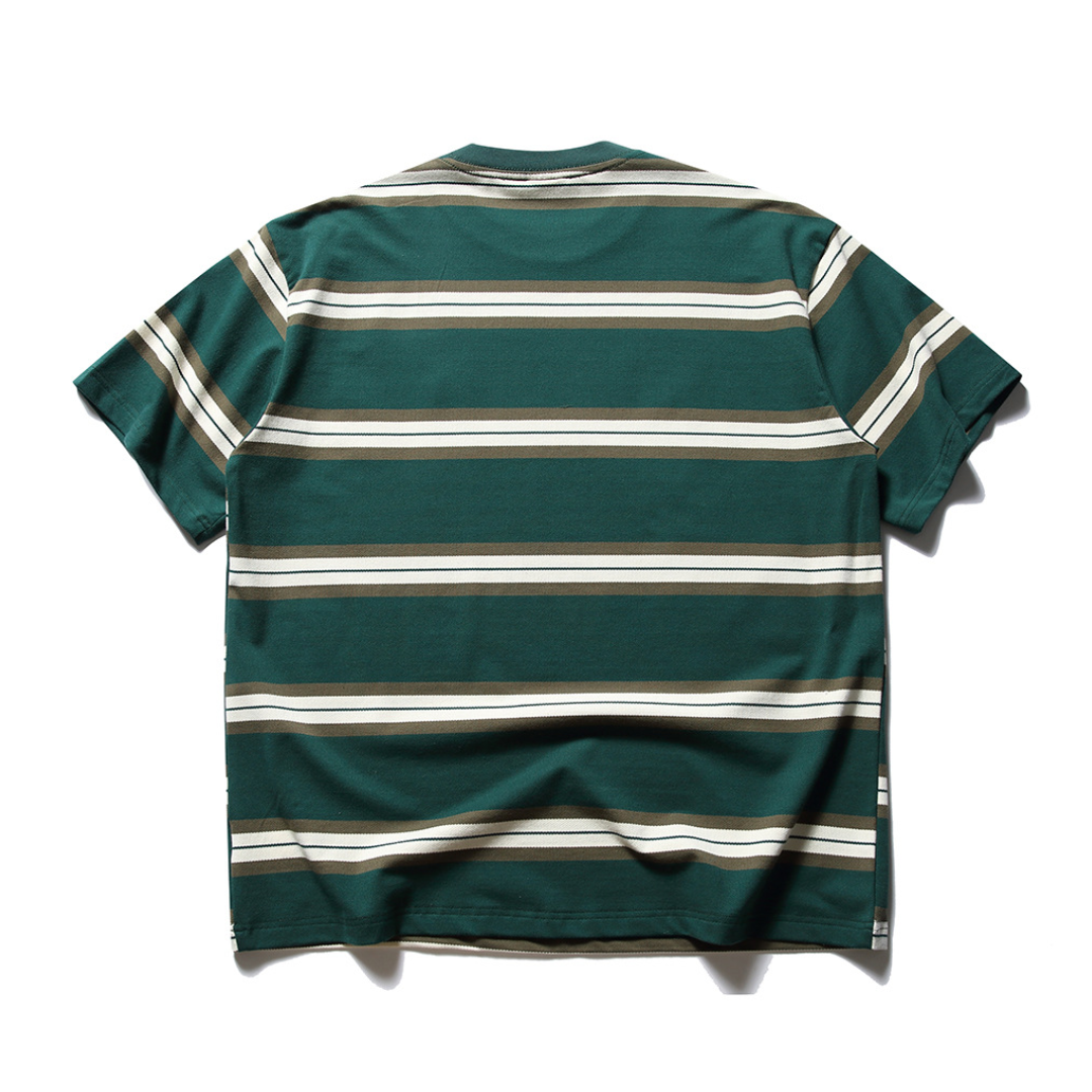 Beerワンポイント　マルチボーダー　Tシャツ　N1528