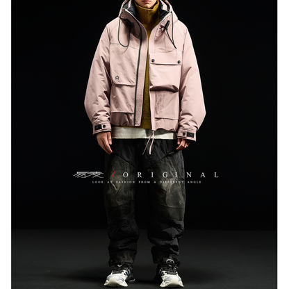 [YMORIGINAL] White Duck Down Big Pocket Hooded Jacket N849