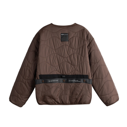 グログラン　ライン　キルティングジャケット　N1015