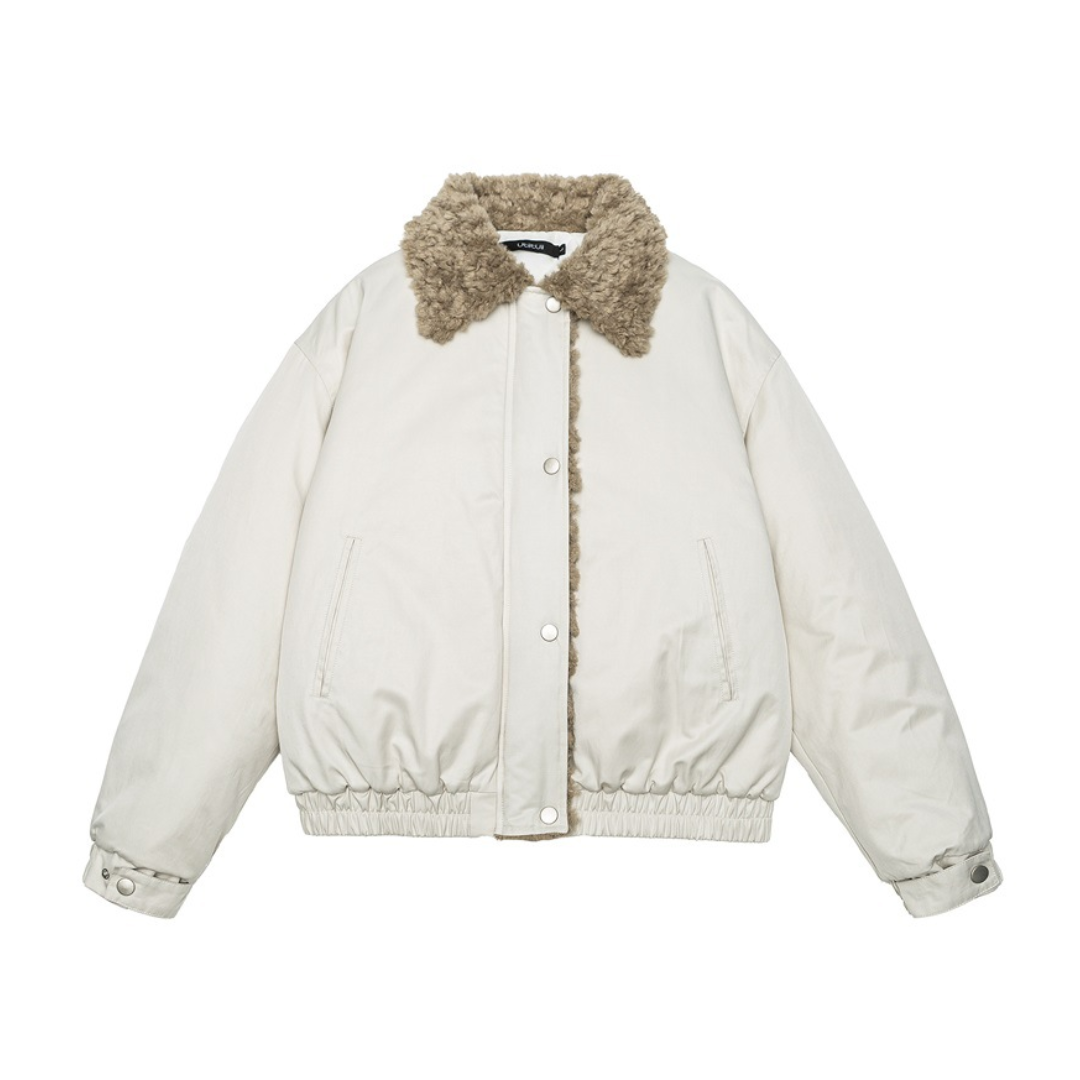 ライナーキルティング　ボアカラー　ジャケット　N938