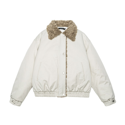 ライナーキルティング　ボアカラー　ジャケット　N938