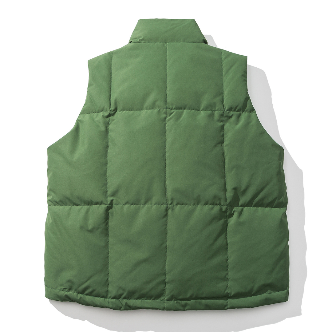 Faux layered wool polo collar knit N748