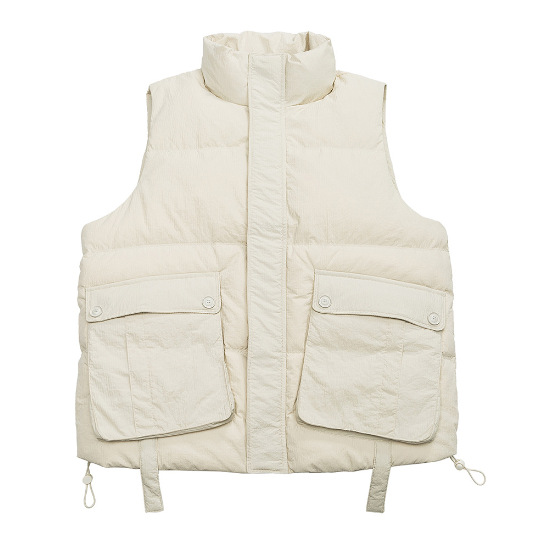 Faux layered wool polo collar knit N748