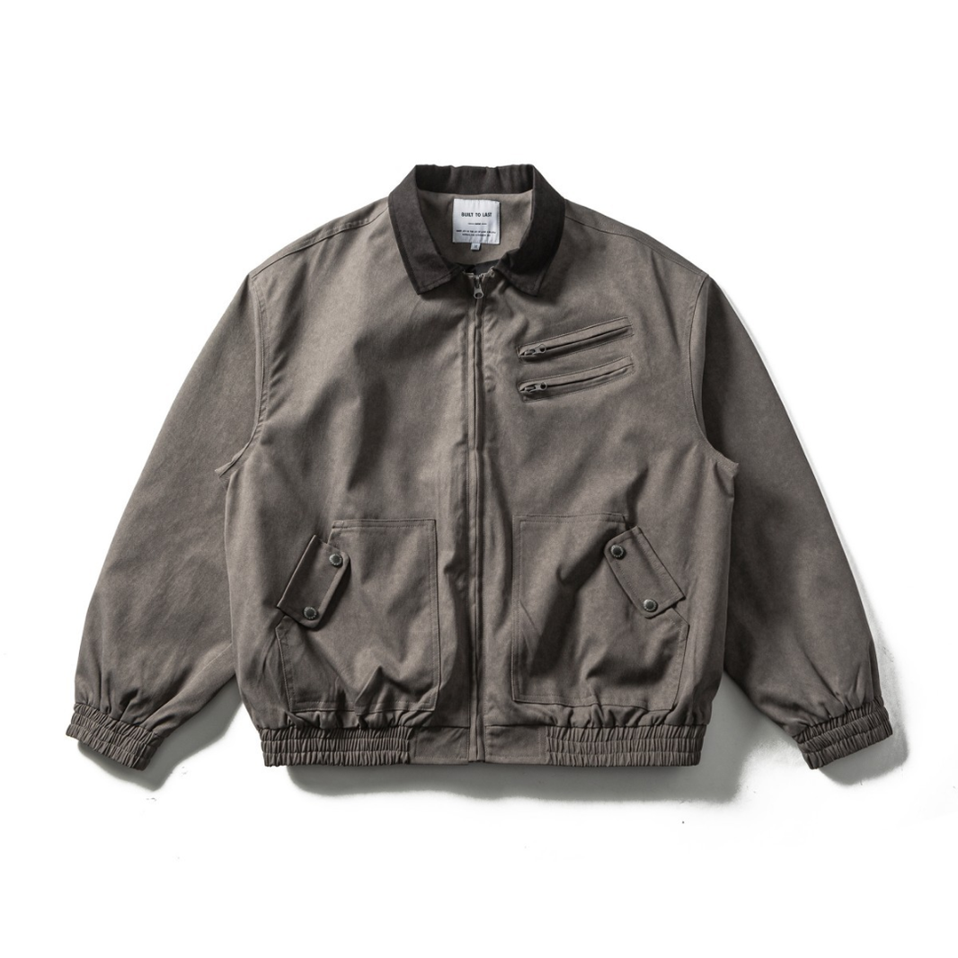 Polyester Twill Detroit Jacket N1279 ダークグレー