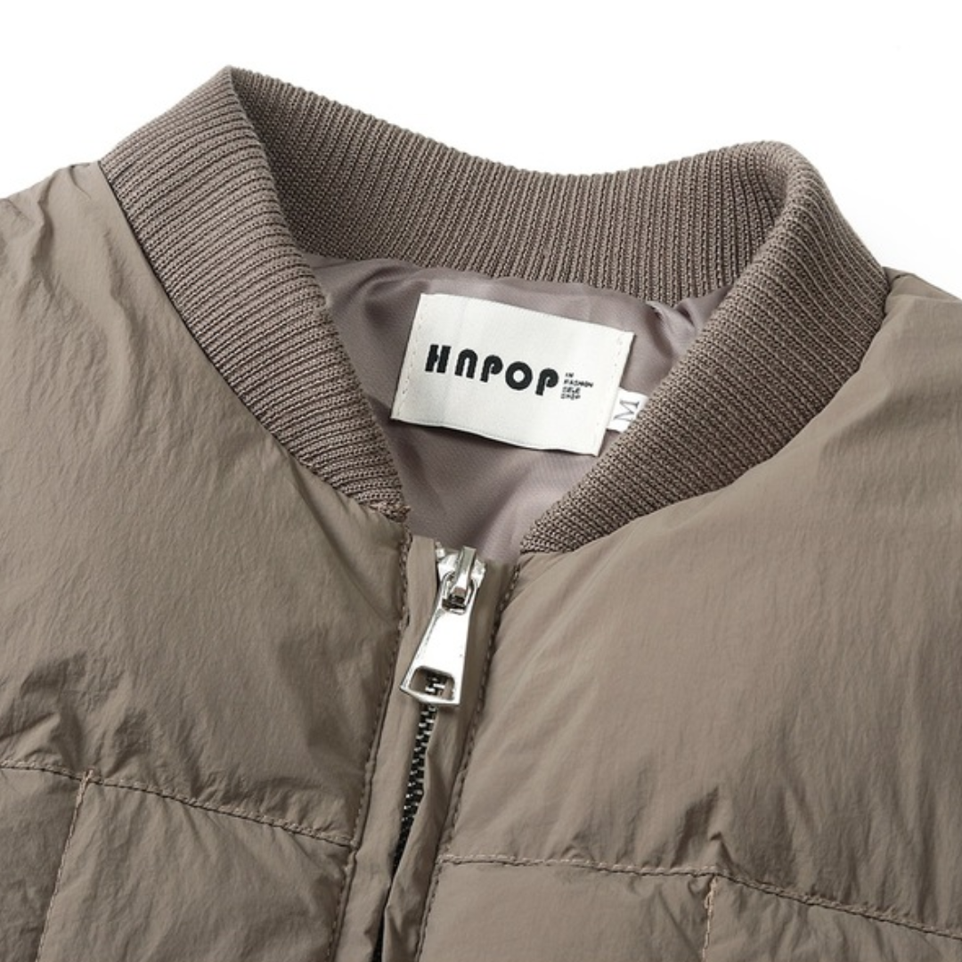 ホワイトダックダウン　リブカラーベスト　N960