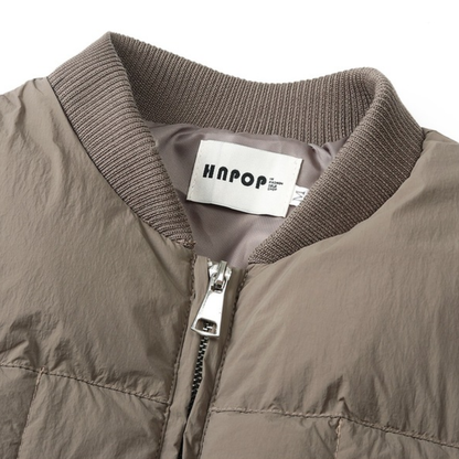 ホワイトダックダウン　リブカラーベスト　N960