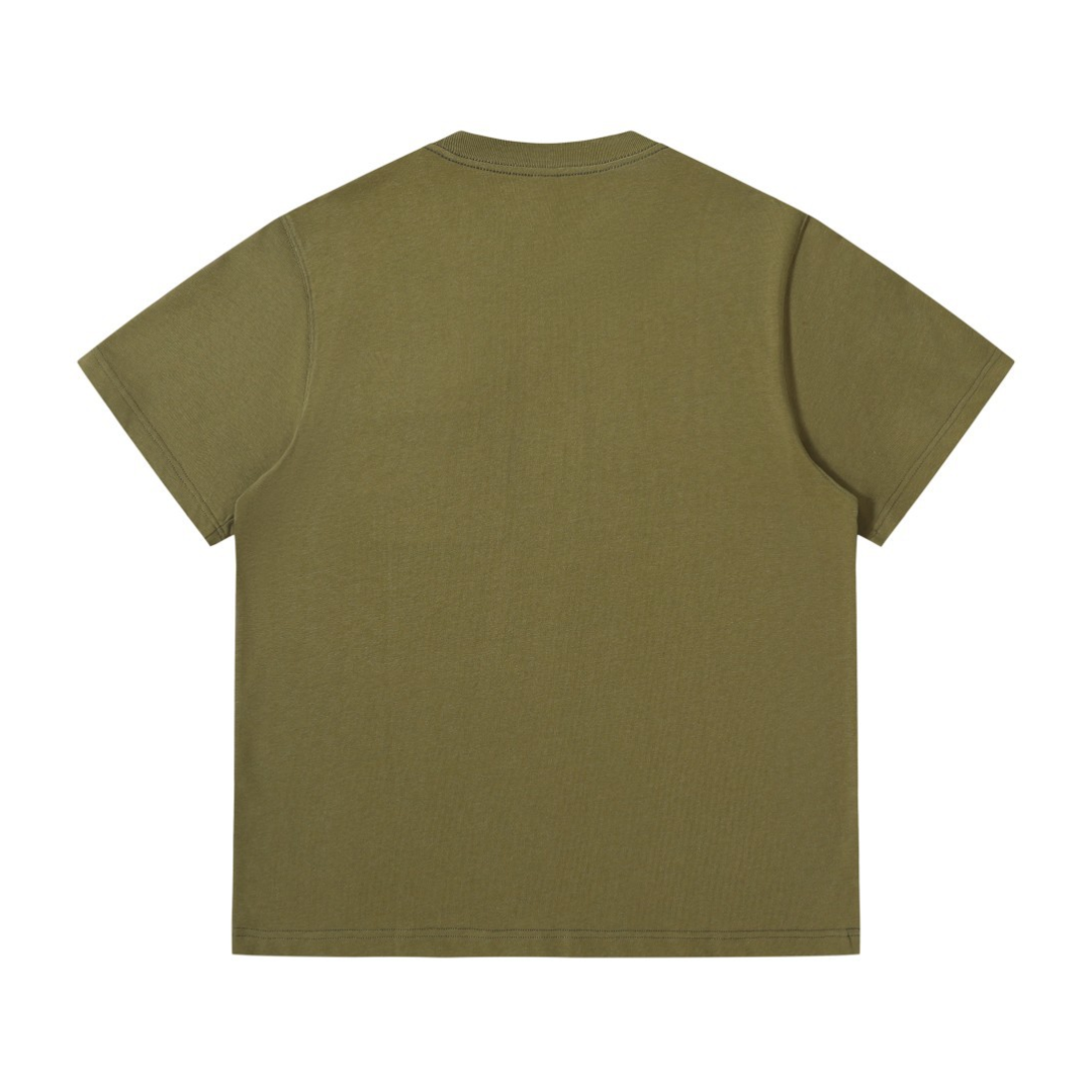 ワンポイントロゴ　フロントジップ　Tシャツ　N1618