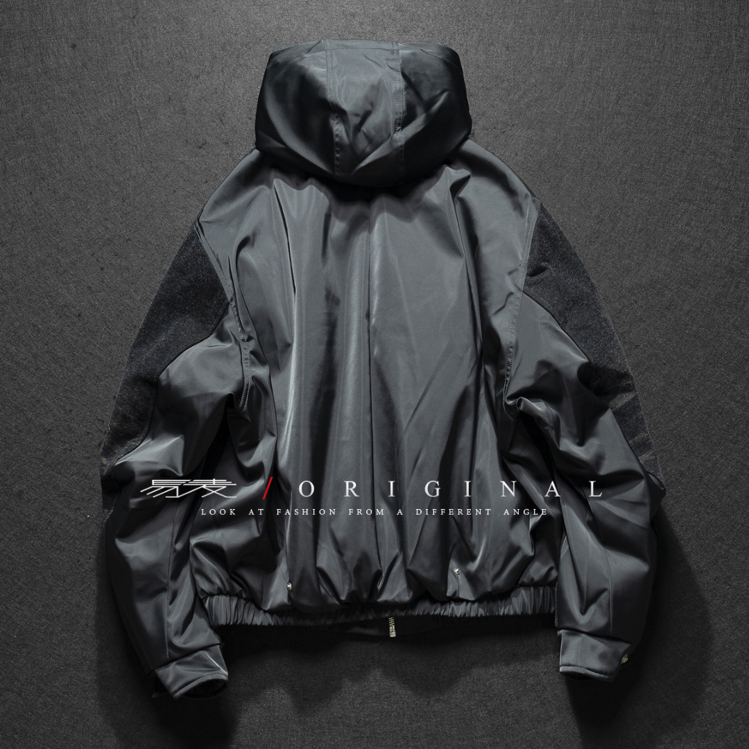 [YMORIGINAL] White Duck Down Layered Denim Jacket N840