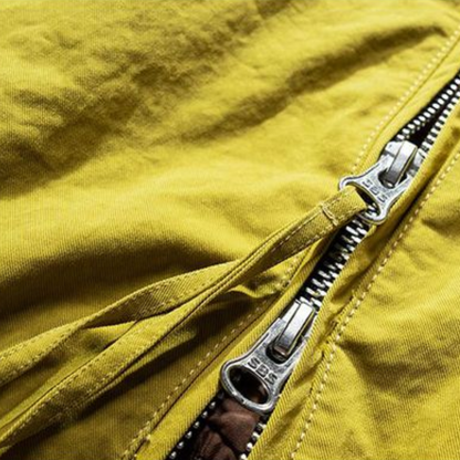 [YMORIGINAL] White Duck Down Detachable Hood/Ribbed Jacket N844