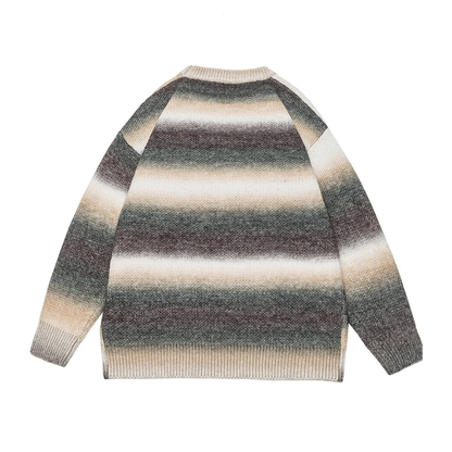 Faux layered wool polo collar knit N748